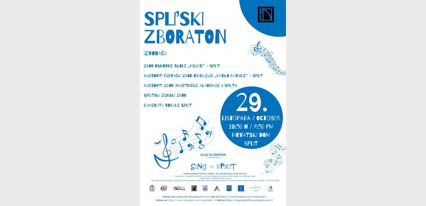 8. Međunarodni festival pjesme SING(in) SPLIT – Spli’ski zboraton